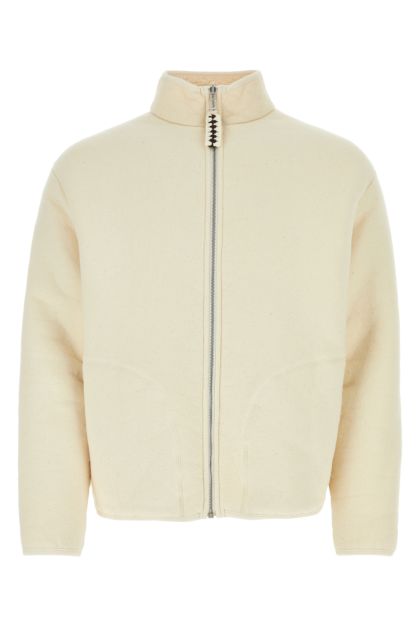 Melange ivory cotton jacket