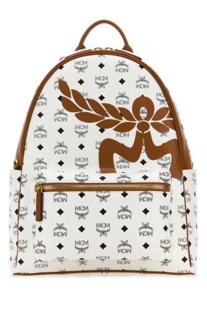 Printed canvas Stark backpack 