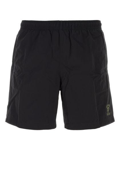 Black nylon swimming shorts 