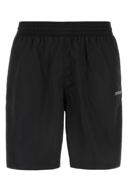 Black polyester Arr Surfer swimming shorts