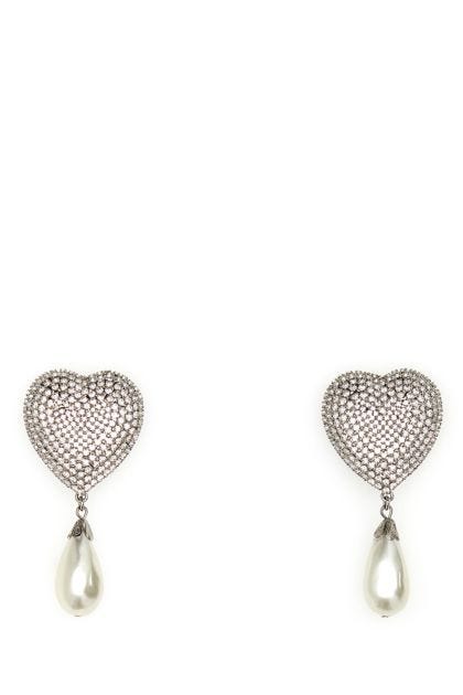 Embellished metal earrings