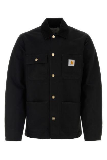 Black cotton Michigan Coat