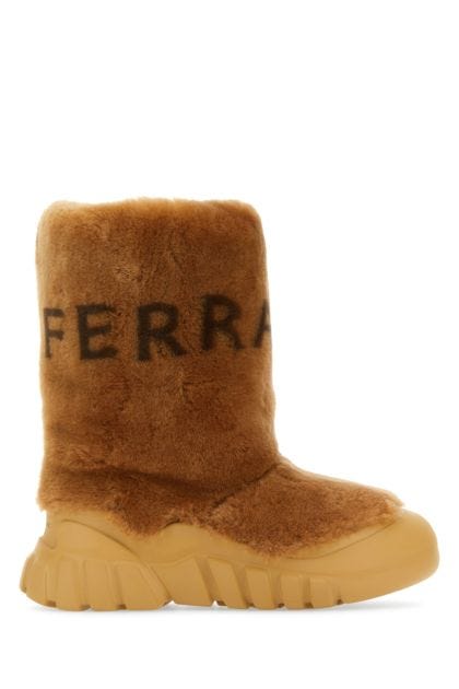 Biscuit shearling Delphi ankle boots 
