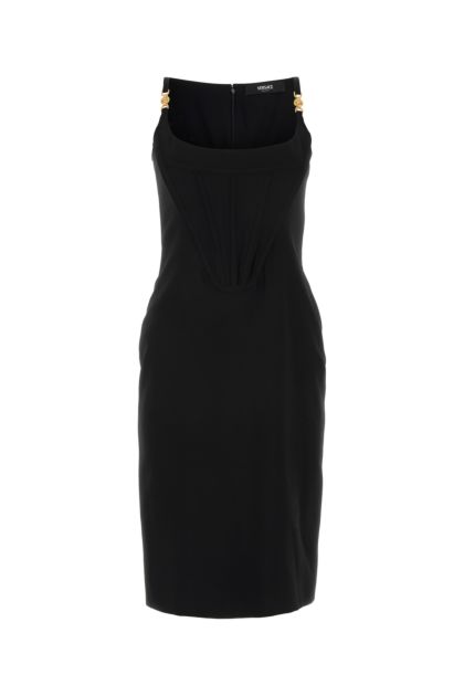Black stretch viscose dress
