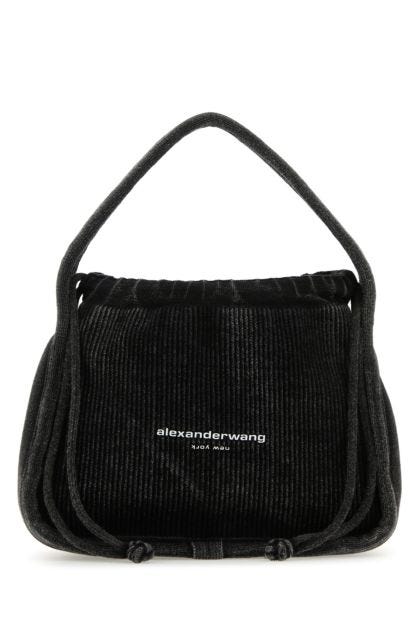 Dark grey fabric Ryan handbag
