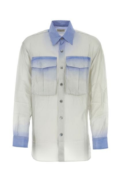 Two-tone silk Calander shirt
