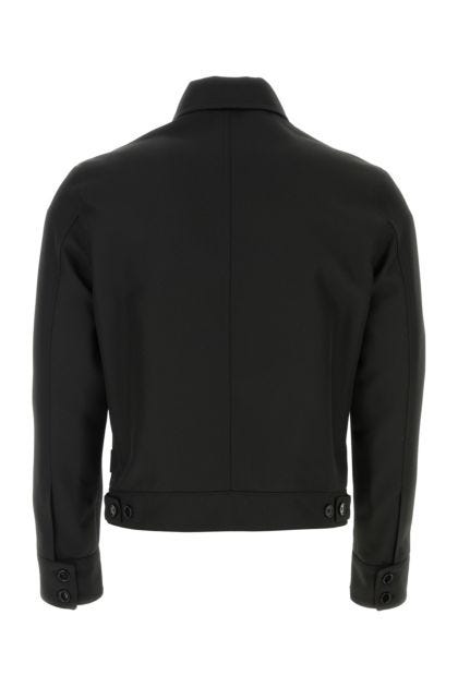 Black polyester jacket