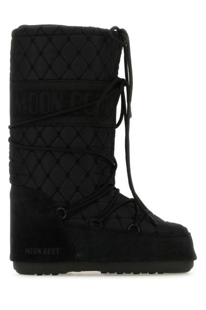 Black nylon Icon boots 