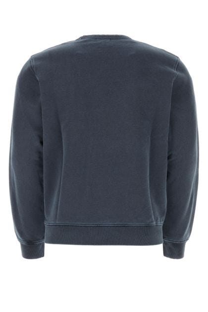 Denim blue cotton sweatshirt 