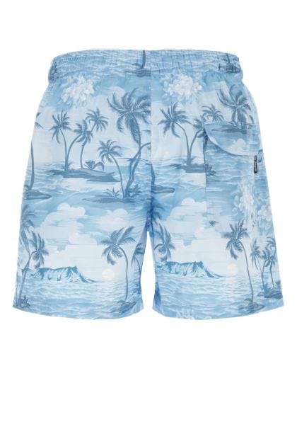 Printed polyester swimming shorts