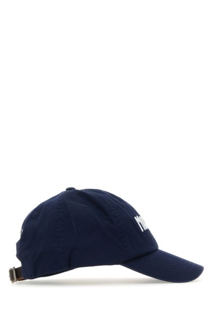 Navy blue cotton baseball cap 